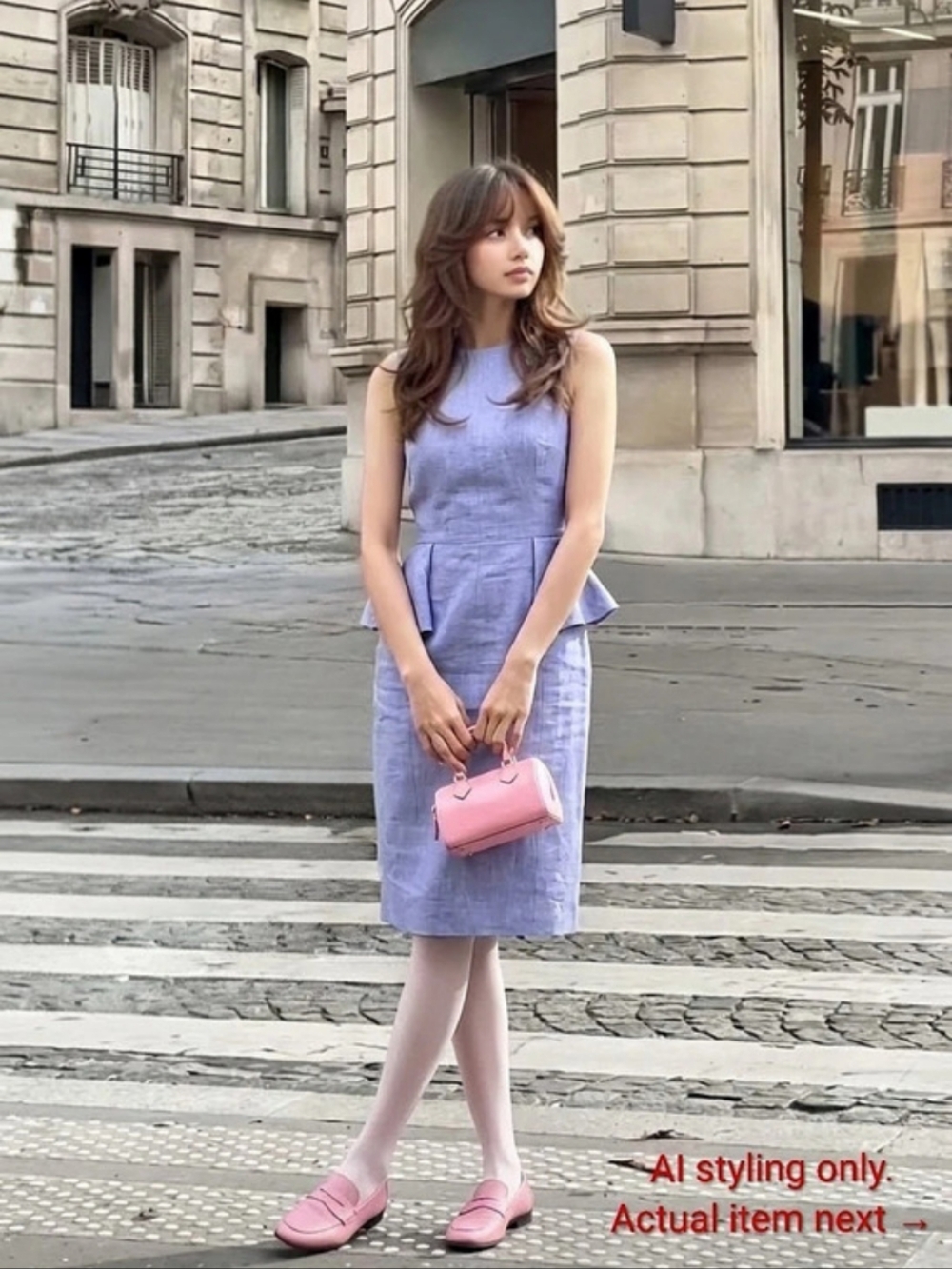 J.CREW Linen Peplum Dress French Blue
